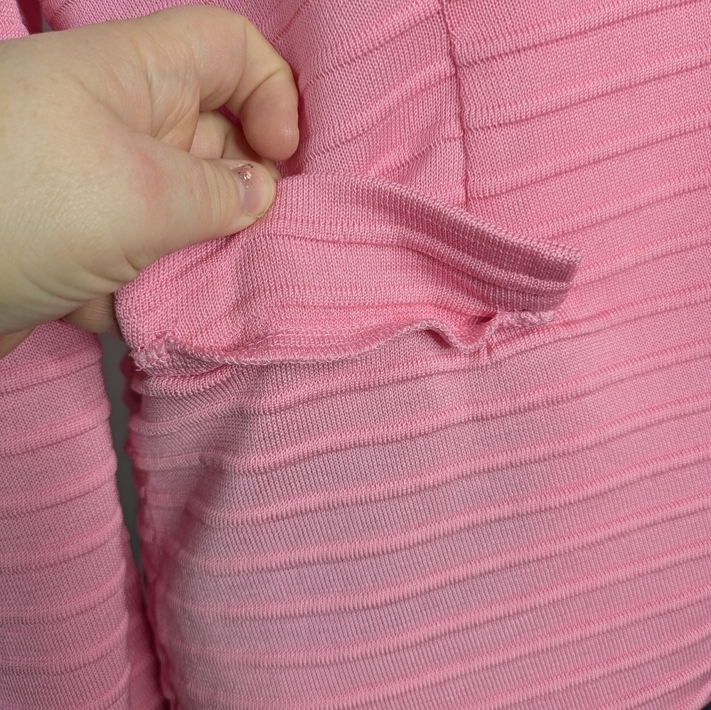 Misook Pink Textured Single Button Professional S… - image 5